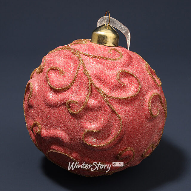 Набор винтажных елочных шаров Монфревиль 10 см розовый, 2 шт, стекло Kaemingk