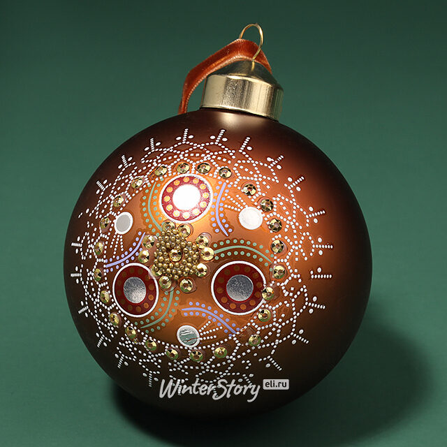 Набор стеклянных шаров Avaratto 8 см карамельный, 2 шт Kaemingk