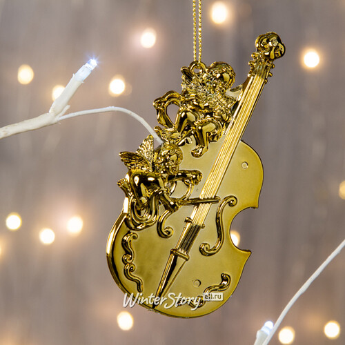 Елочная игрушка Ангельская музыка - Скрипка 11 см, подвеска Forest Market
