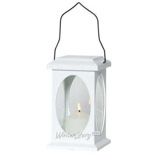 Декоративный фонарь со свечой Dafna 23 см белый Star Trading