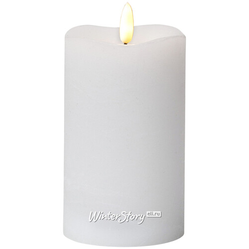 Светодиодная свеча с имитацией пламени Flamme 14*7.5 см на батарейках, таймер Star Trading