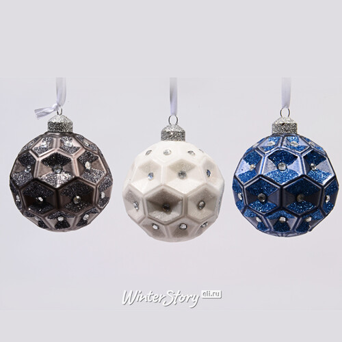 Набор стеклянных шаров Бриллиантовая Идея 8 см, 12 шт, уцененный Kaemingk