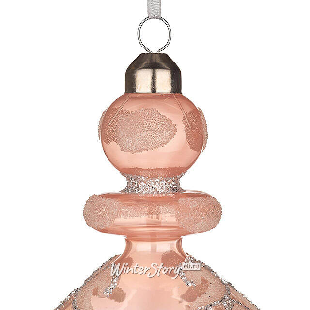 Набор стеклянных елочных игрушек Barbiano 24 см пудровые, 2 шт Kaemingk