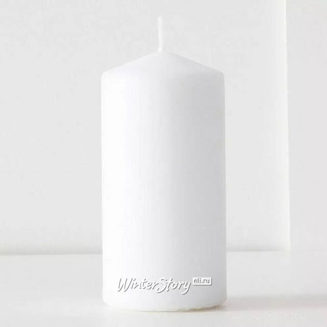 Свеча столбик 12.5*6 cм, белая Омский Свечной