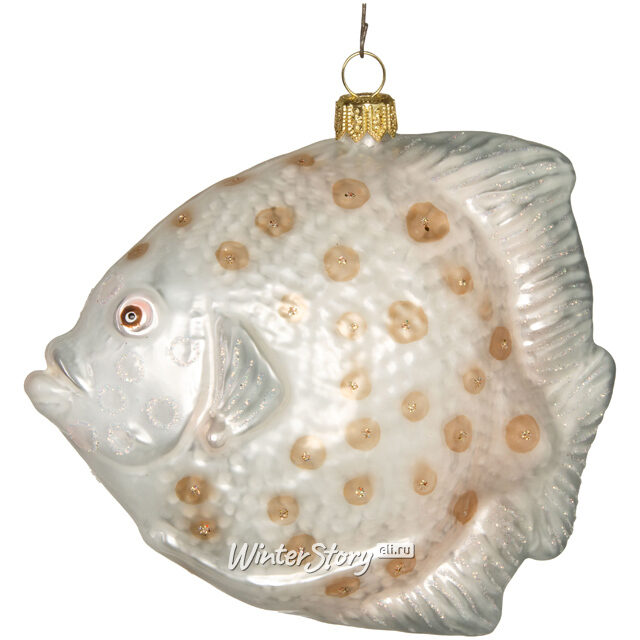 Стеклянная елочная игрушка Рыбка Нориэль 12 см, подвеска GMC z.o.o.