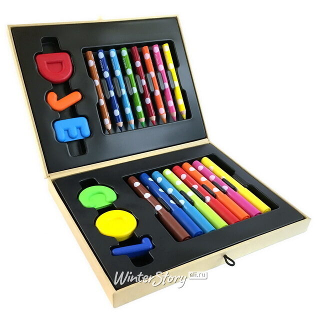 Мини художественный набор в чемоданчике, 22 предмета DJECO