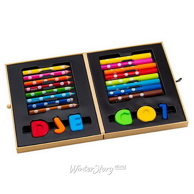 Мини художественный набор в чемоданчике, 22 предмета DJECO