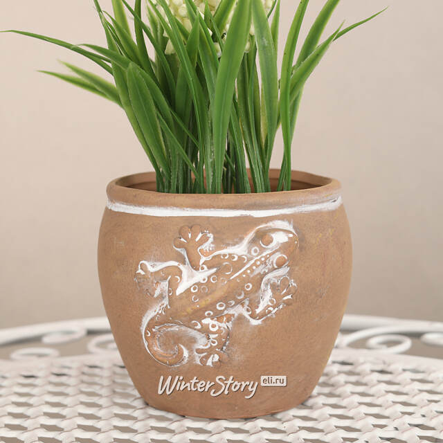 Керамическое кашпо Lucertola 13*12 см Koopman