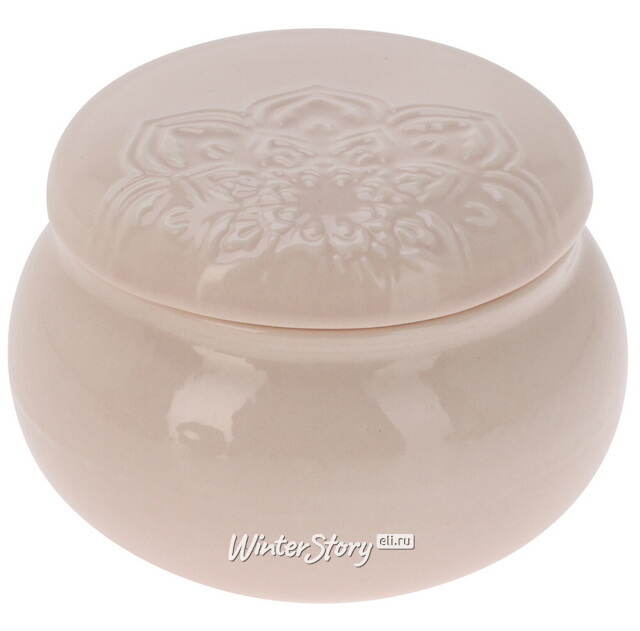 Ароматическая свеча Barnsley Cotton 9 см бежевая Koopman