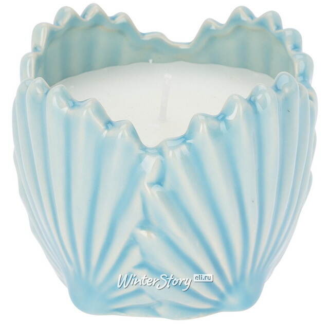 Декоративная свеча Seashell 9 см голубая Koopman (Купман)