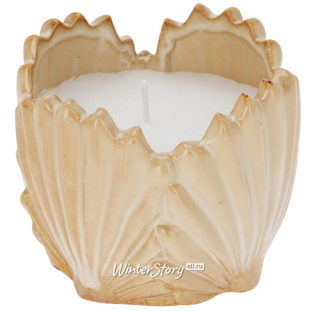 Ароматическая свеча Seashell 9 см песочная Koopman