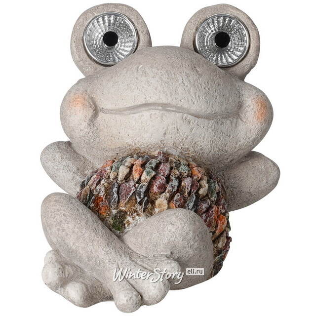 Садовый светильник на солнечной батарее Лягушка Мэгги 21 см Koopman