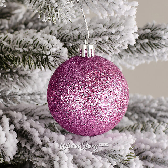 Набор пластиковых шаров Celebration 6 см персидский бархат, 12 шт Winter Deco