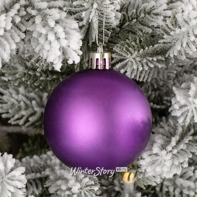 Набор пластиковых шаров Celebration 6 см персидский бархат, 12 шт Winter Deco