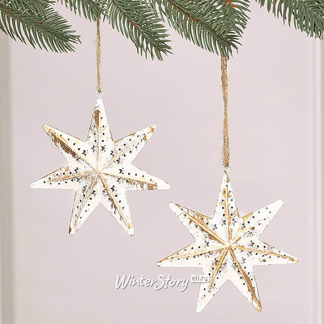 Набор елочных игрушек Звездочки Allendale 12 см, 2 шт Winter Deco