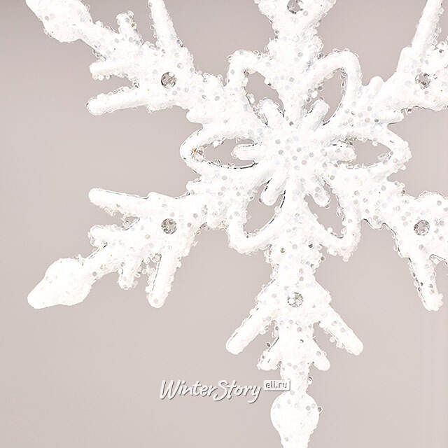 Набор елочных игрушек Снежинки Allerona 12 см, 2 шт Winter Deco