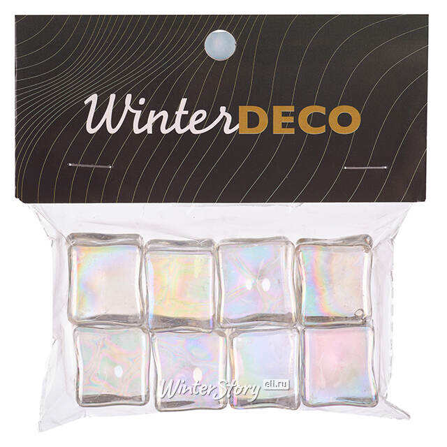 Искусственный лед Кубики - Барнстейпл, 8 шт Winter Deco