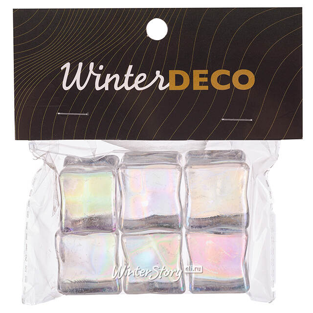 Искусственный лед Кубики - Терлано, 6 шт Winter Deco