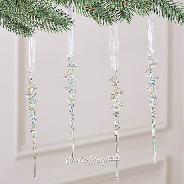 Набор елочных игрушек Сосульки Камерино 15 см, 4 шт Winter Deco