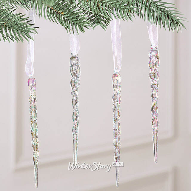 Набор елочных игрушек Сосульки Gonerby 22 см, 4 шт Winter Deco