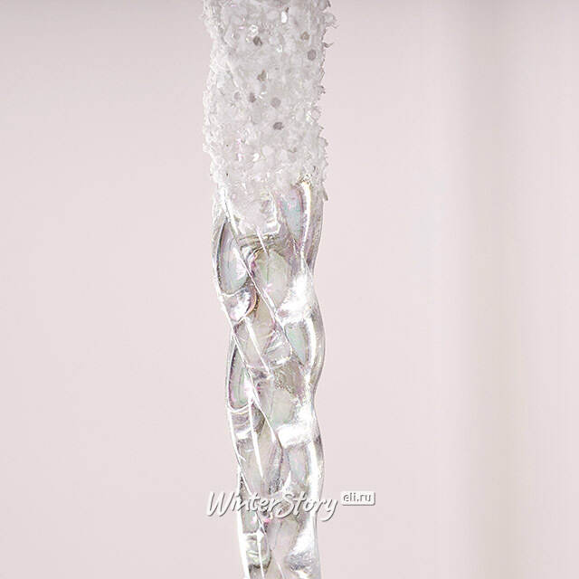 Набор елочных игрушек Сосульки Beckington 22 см белый, 4 шт Winter Deco