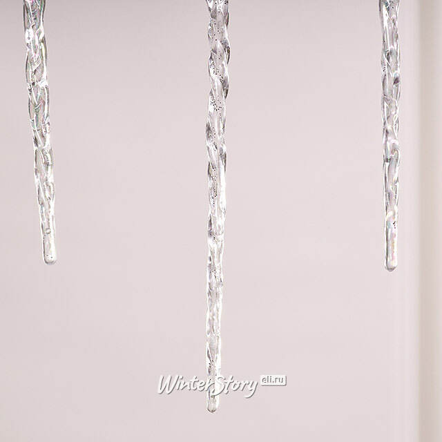 Набор елочных игрушек Сосульки Beckington 22 см серебряный, 4 шт Winter Deco