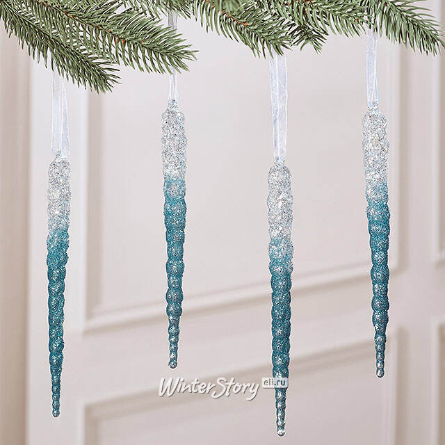 Набор елочных игрушек Сосульки Алесса 18 см, 4 шт Winter Deco
