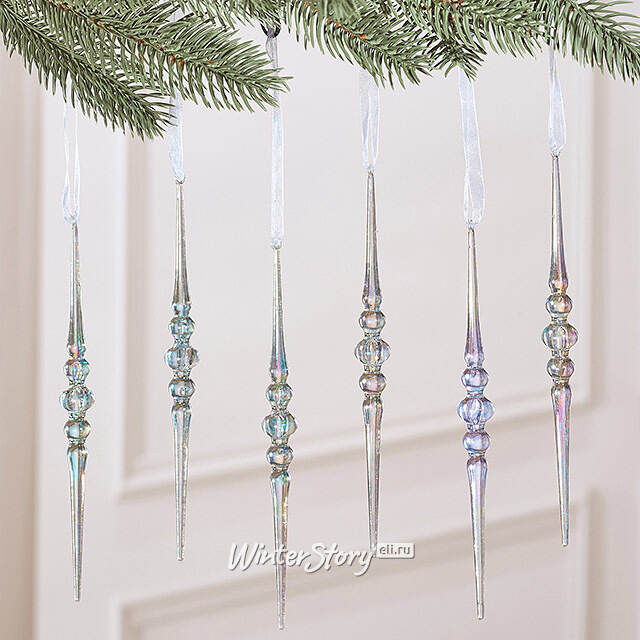 Набор елочных игрушек Сосульки Beighton 17 см, 6 шт Winter Deco