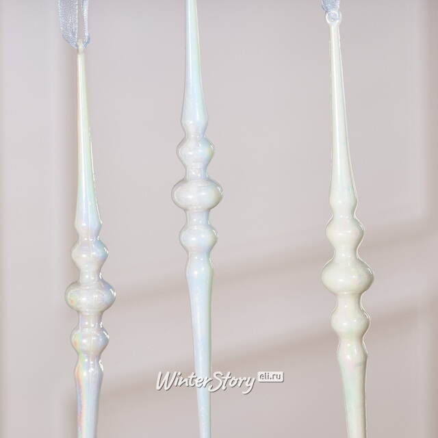 Набор елочных игрушек Сосульки Montazola 17 см, 6 шт Winter Deco