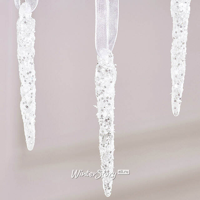 Набор елочных игрушек Сосульки Duxford 6 см, 4 шт Winter Deco