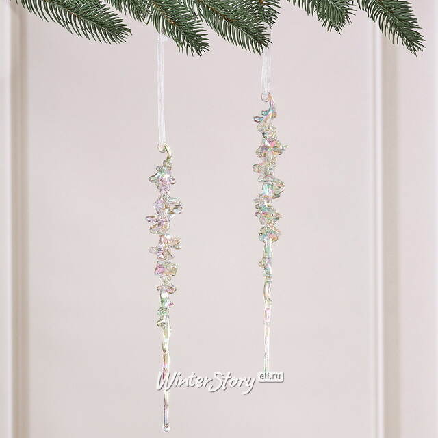 Набор елочных игрушек Сосульки Dungiven 26 см, 2 шт Winter Deco