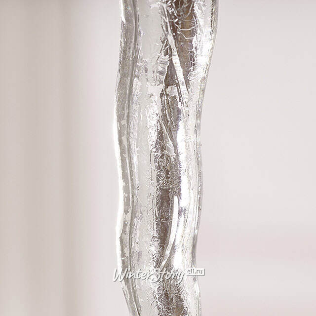 Набор елочных игрушек Сосульки Серебрянный Лёд 30 см, 2 шт Winter Deco