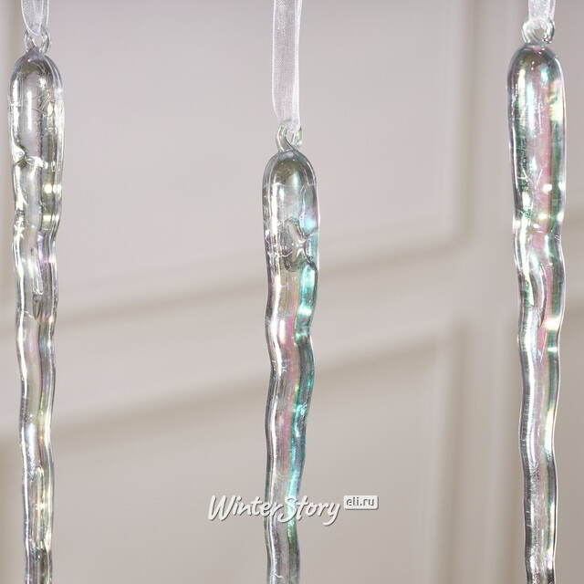 Набор елочных игрушек Сосульки Chromatic Liquid 20 см, 4 шт Winter Deco