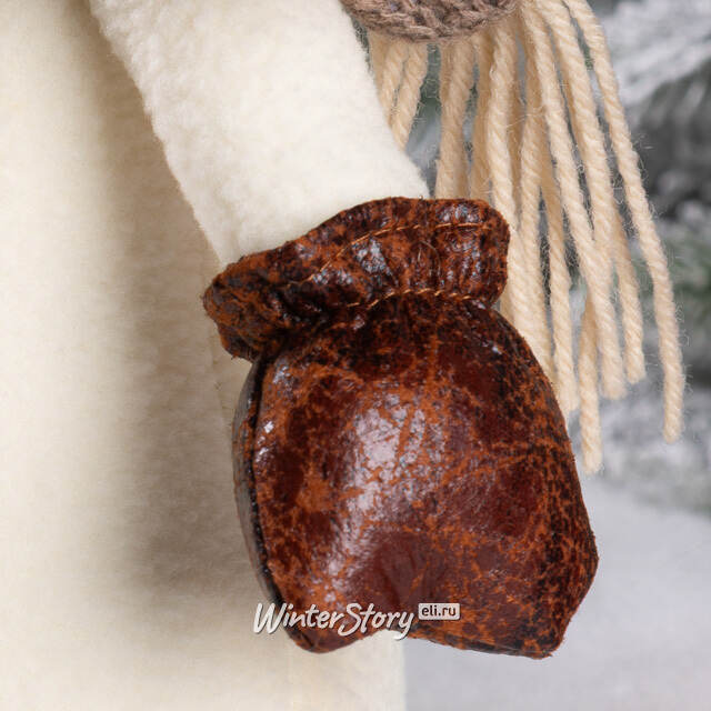 Дверной стоппер Снеговик Брайан в ушанке 33 см Winter Deco