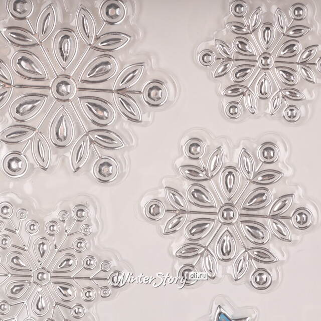 Новогодние наклейки на окно Снеговики - Морозная Фантазия 37*22 см Winter Deco