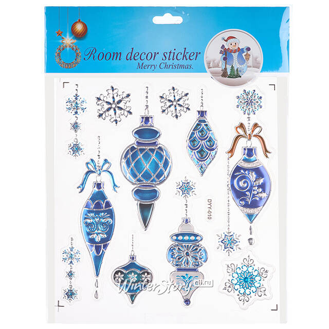 Новогодние наклейки на окно Магия Зимы 24*18 см Winter Deco