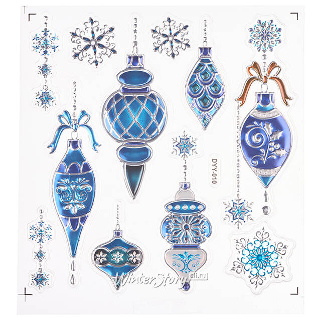 Новогодние наклейки на окно Магия Зимы 24*18 см Winter Deco