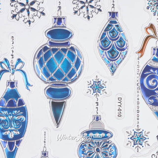 Новогодние наклейки на окно Магия Зимы 24*18 см Winter Deco