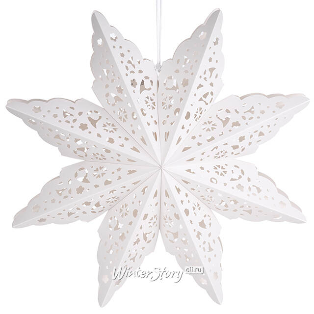 Бумажная звезда Coniston 45 см белая Winter Deco