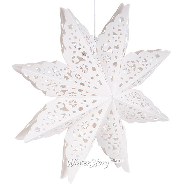 Бумажная звезда Coniston 45 см белая Winter Deco