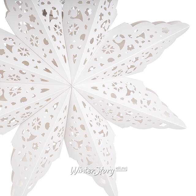 Бумажная звезда Coniston 45 см белая Winter Deco