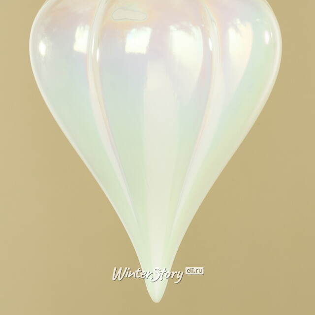 Елочная игрушка Сосулька Medley 23 см белая, пластик Winter Deco