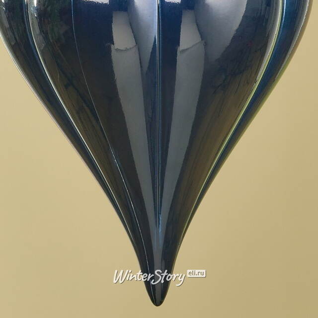 Елочная игрушка Сосулька Medley 23 см синяя, пластик Winter Deco