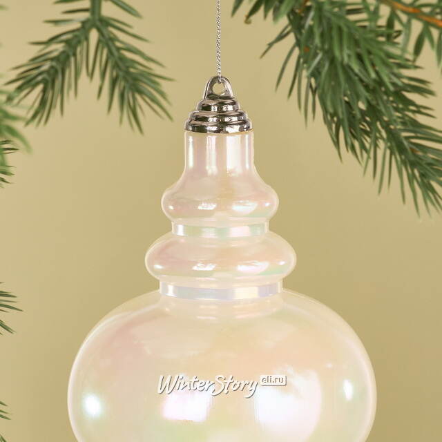 Елочная игрушка Сосулька Muliphein 25 см белая, пластик Winter Deco