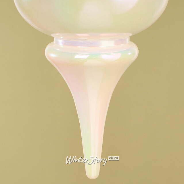 Елочная игрушка Сосулька Muliphein 25 см белая, пластик Winter Deco