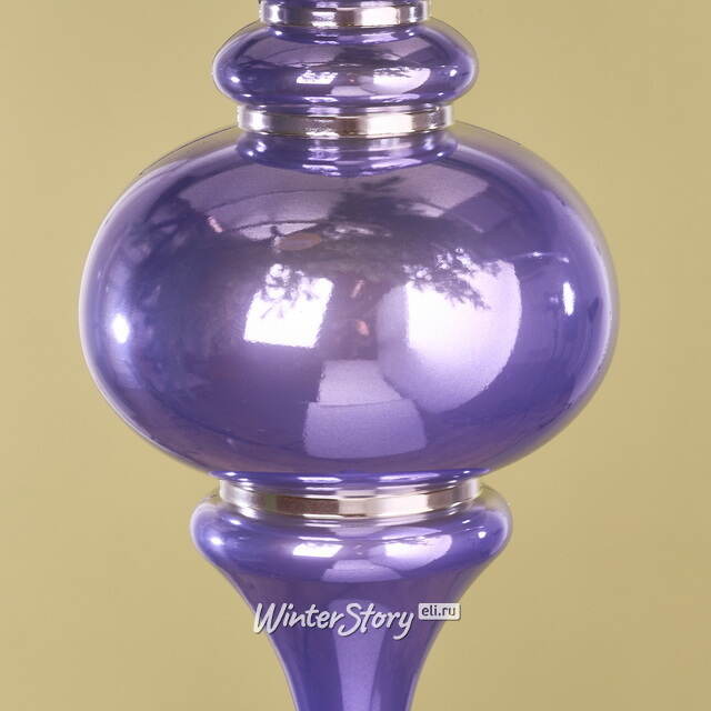 Елочная игрушка Сосулька Muliphein 25 см фиолетовая, пластик Winter Deco