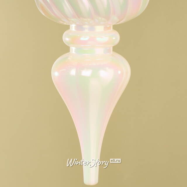 Елочная игрушка Сосулька Capella 26 см белая, пластик Winter Deco