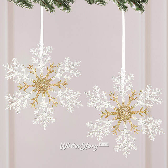 Набор елочных игрушек Снежинки Snow Tenderness 32 см, 2 шт Winter Deco