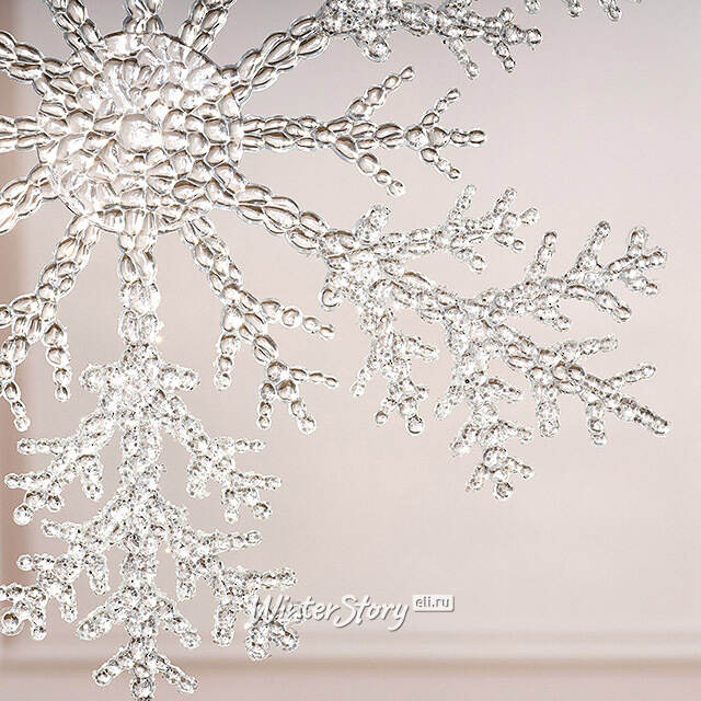 Набор елочных игрушек Снежинки Bright Cristal 32 см, 2 шт Winter Deco