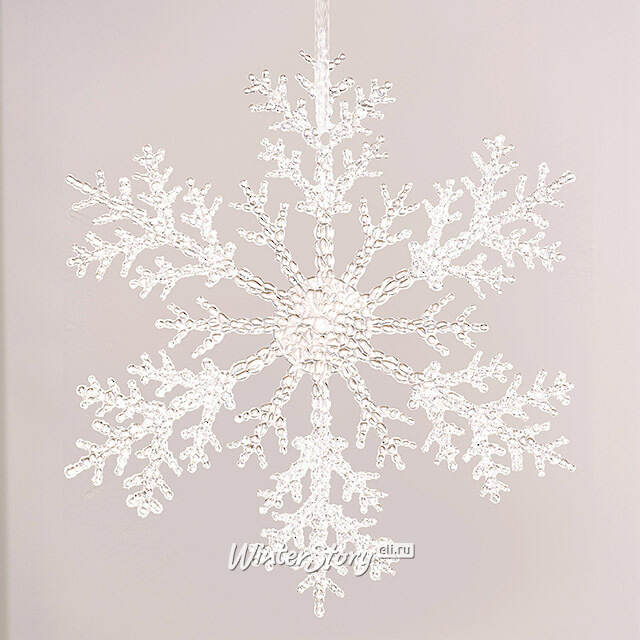 Набор елочных игрушек Снежинки Bright Cristal 32 см, 2 шт Winter Deco